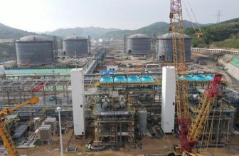 延安天然氣調(diào)峰項(xiàng)目冷箱吊裝完成